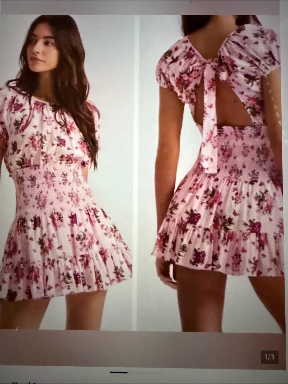 Love Shack Fancy Floral Pink Dress